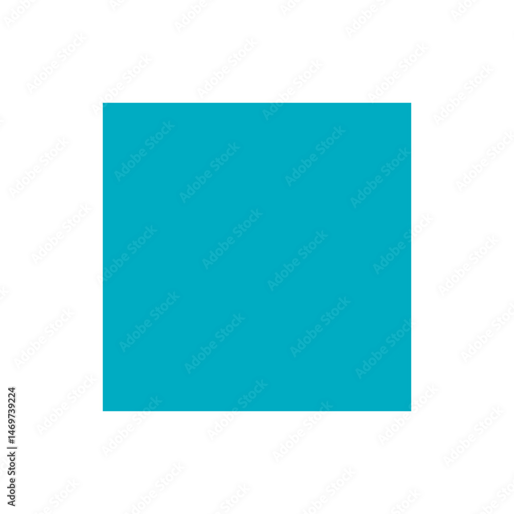 A simple illustration of a horizontal turquoise rectangle centered on a white background plain and minimalistic A simple illustration of a horizontal turquoise rectangle centered on a white background plain and minimalistic
