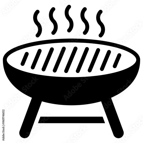 Grill outline mixed icon