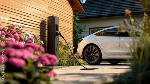Electric car charging at home