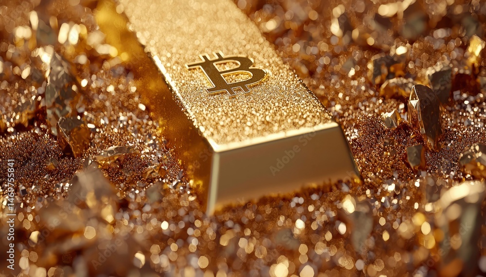 Gold Bitcoin Bar Gold Bitcoin Bar