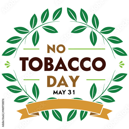 


   No tobacco day vector illustration.
