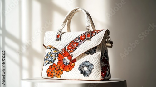 Elegant Floral Handbag: A Stylish Accessory