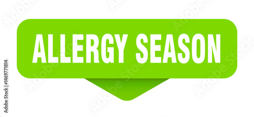 allergy season sticker. allergy season sign on transparent background