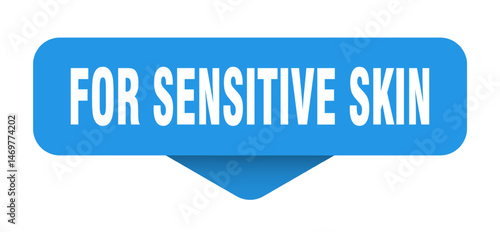 for sensitive skin sticker. for sensitive skin sign on transparent background