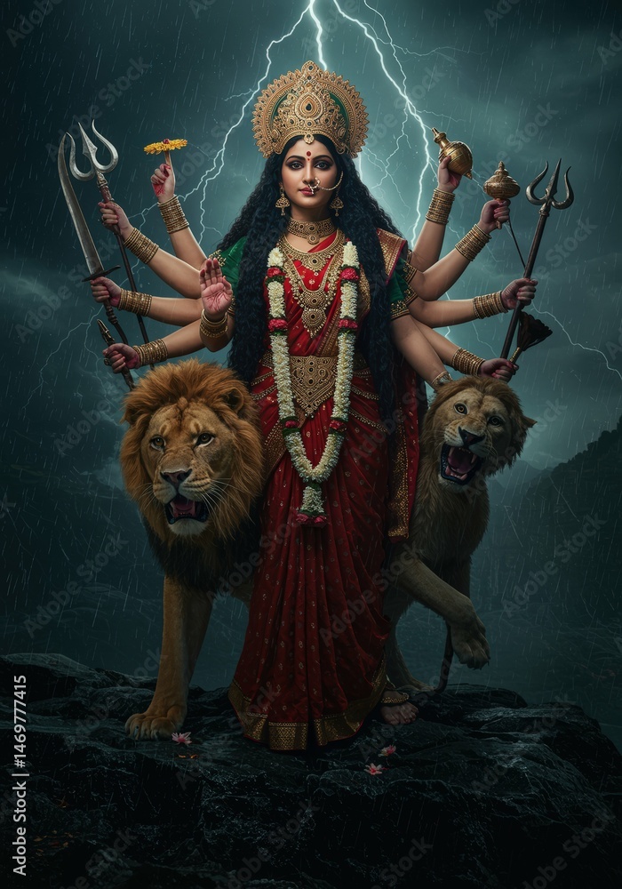 Fototapeta premium Hindu Indian Goddess 