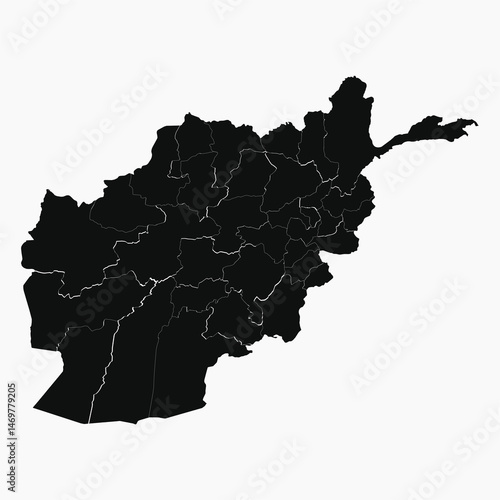 Afghanistan Administrative Map 