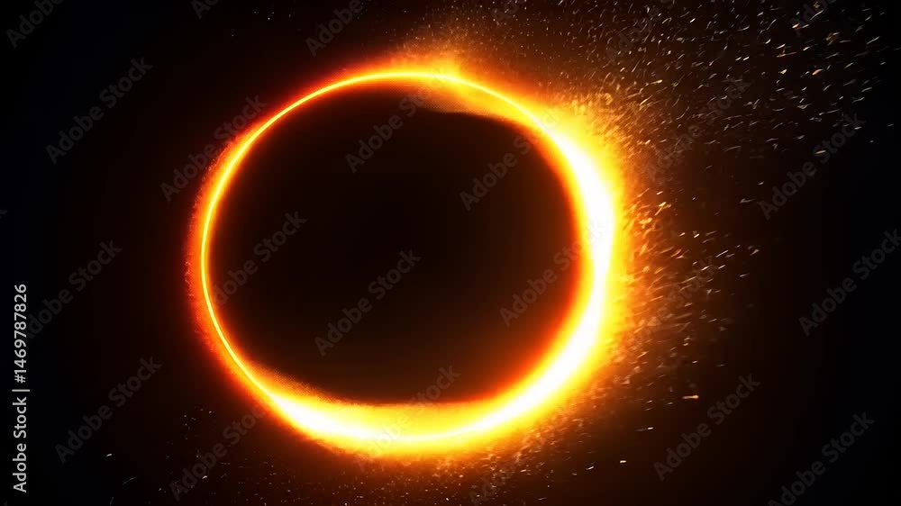 Solar Eclipse Fiery Ring of Fire. Solar Eclipse Fiery Ring of Fire.