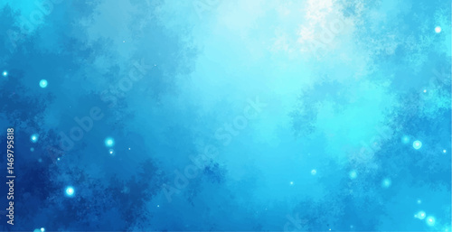 A vibrant and textured abstract background showcasing a sky blue grunge aesthetic, infused with a dynamic halftone effect. 