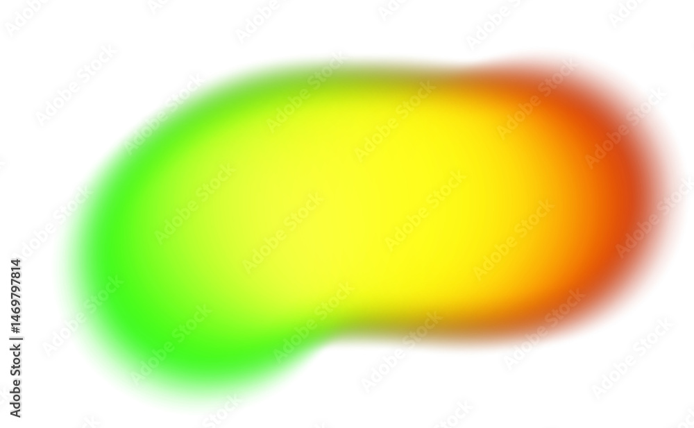 vibrant color gradients shape cutout on transparent background, abstract glowing multicolored blurred gradients shape, color spots cutout on transparent background