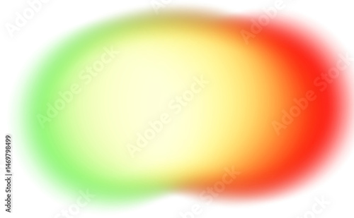 Obraz na płótnie vibrant color gradients shape cutout on transparent background, abstract glowing multicolored blurred gradients shape, color spots cutout on transparent background w salonie