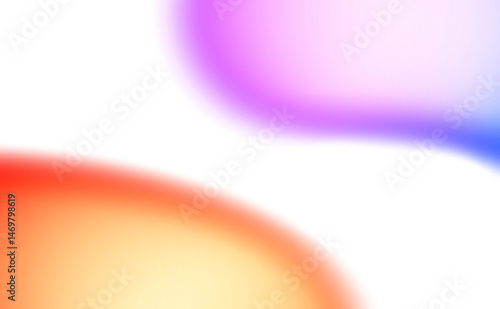 Obraz na płótnie vibrant color gradients shape cutout on transparent background, abstract glowing multicolored blurred gradients shape, color spots cutout on transparent background w salonie