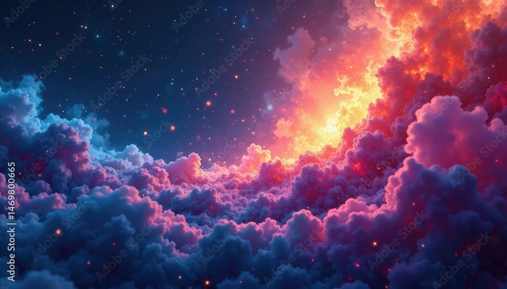 Abstract swirling nebula-like forms representing business growth and evolution , transformation, achievement Abstract swirling nebula-like forms representing business growth and evolution , transformation, achievement