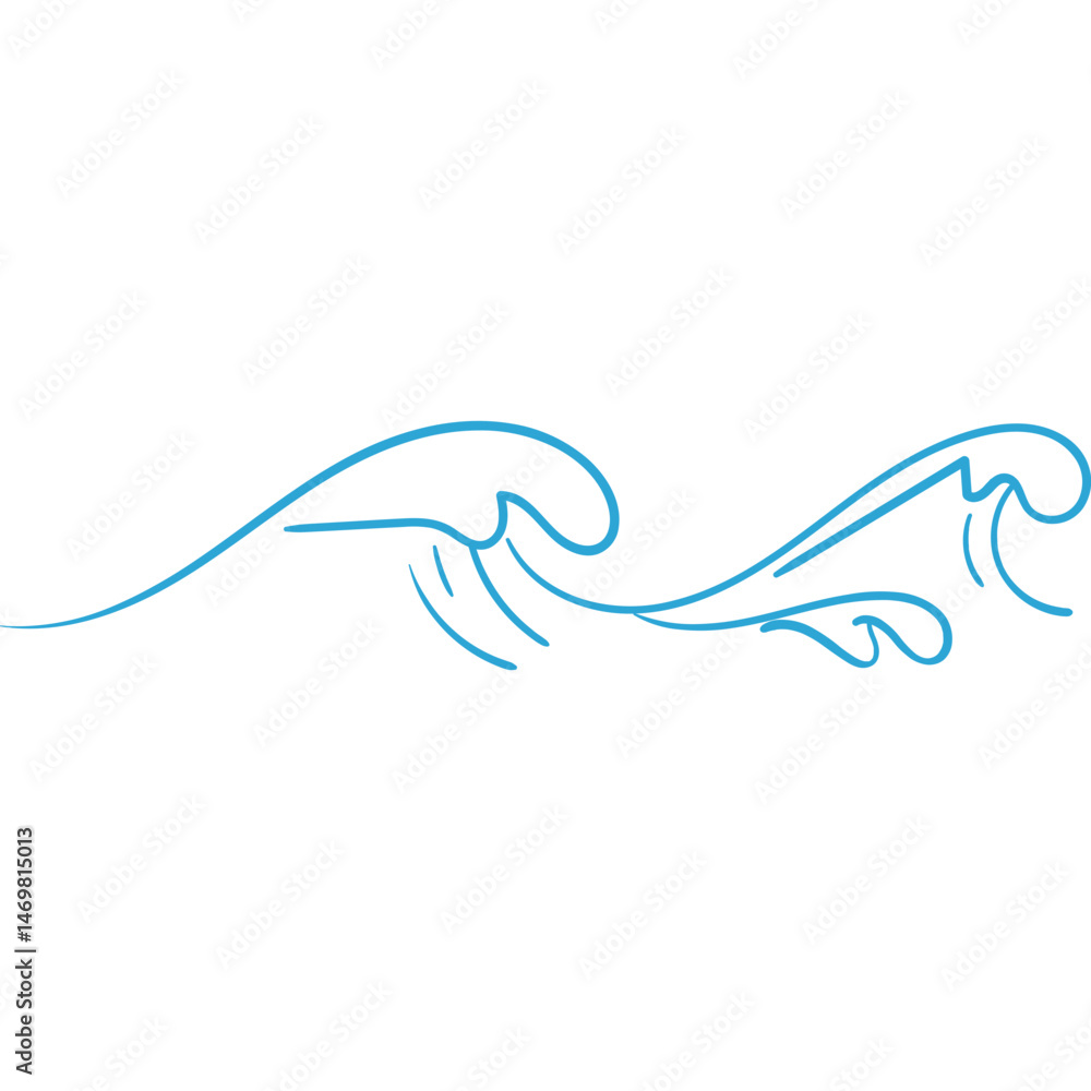 Obraz premium Ocean Wave Line