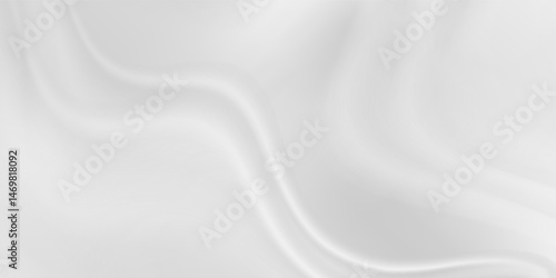 Abstract luxury silk, liquid wave or satin velvet material background. Abstract background with silk cloth texture, Shiny satin fabric with waves and drapery. White silk cloth fabric wave.