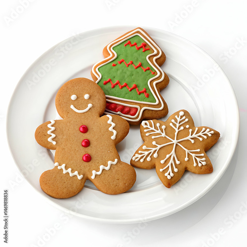 Delicious Christmas Gingerbread Cookies: Snowflake, Tree & Gingerbread Man