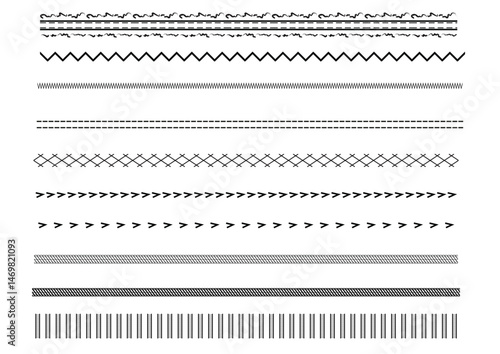 stitch brush vector design for fashion design flat drawing, A collection of vector stitch brushes designed for Adobe Illustrator. Perfect for fashion flat sketches, graphic decoration