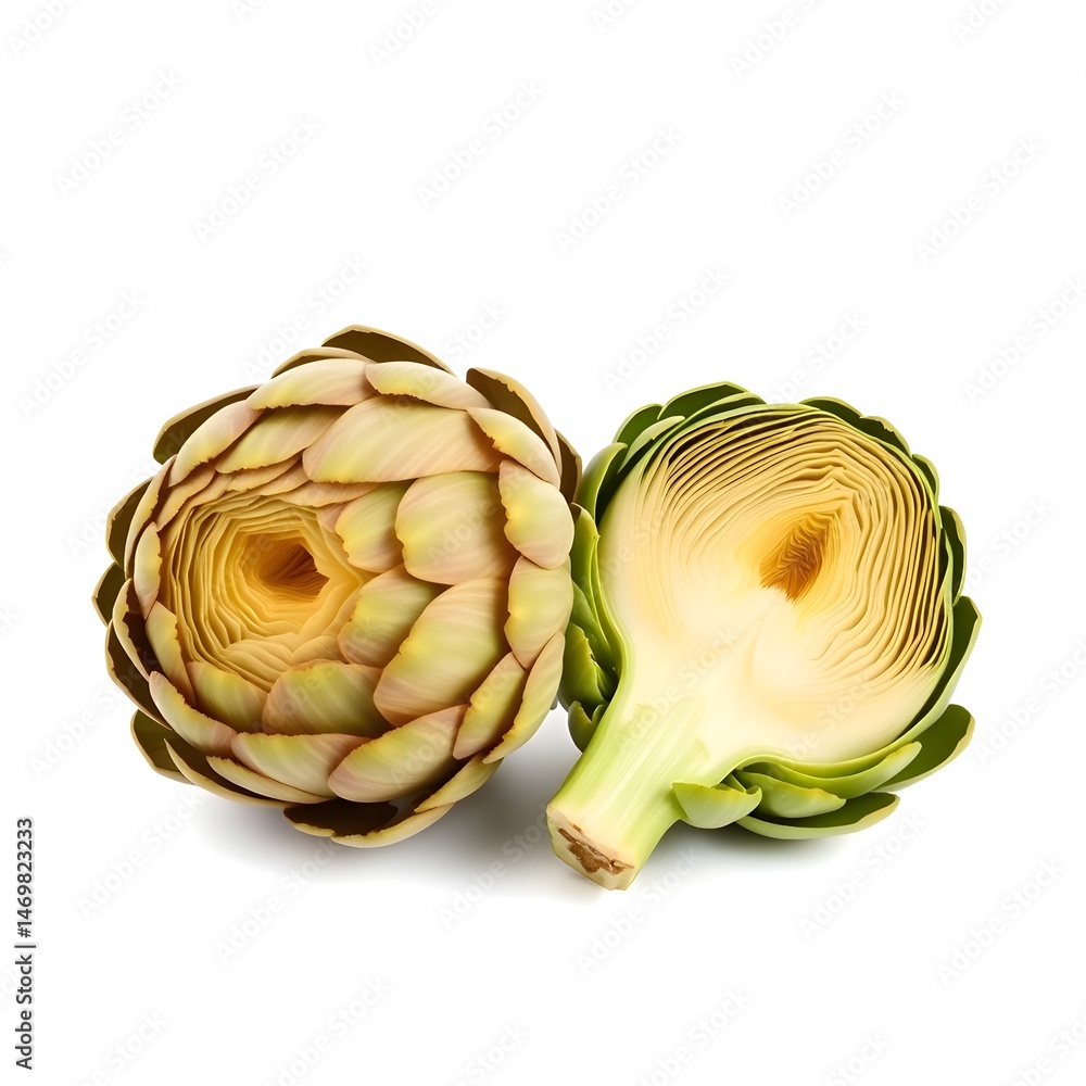 Obraz premium artichoke on white background