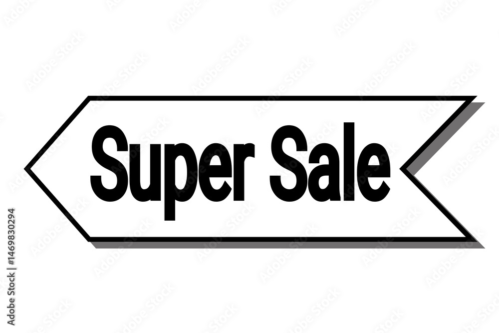 Obraz premium Super Sale Banner Design Your Own Amazing Discount Graphic for Marketing and Advertising Campaigns