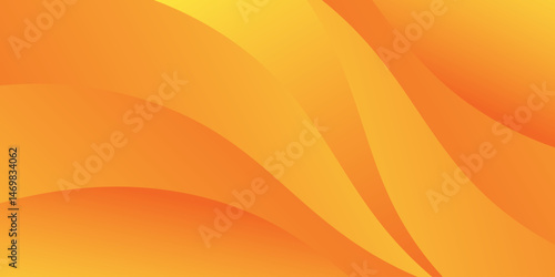 Yellow Abstract background vector design. Orange gradation geometric background, suit for banner, flyer, web, presentation template, etc