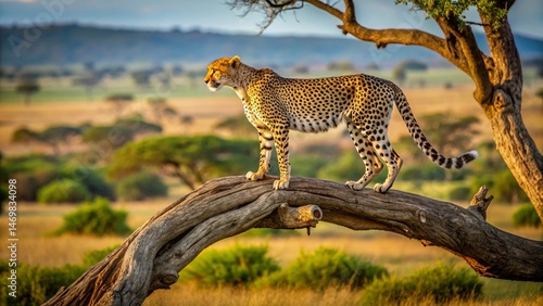 cheetah in serengeti national park