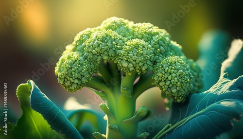 Wallpaper Mural Brokkolipflanze mit geschlossener Blume Torontodigital.ca