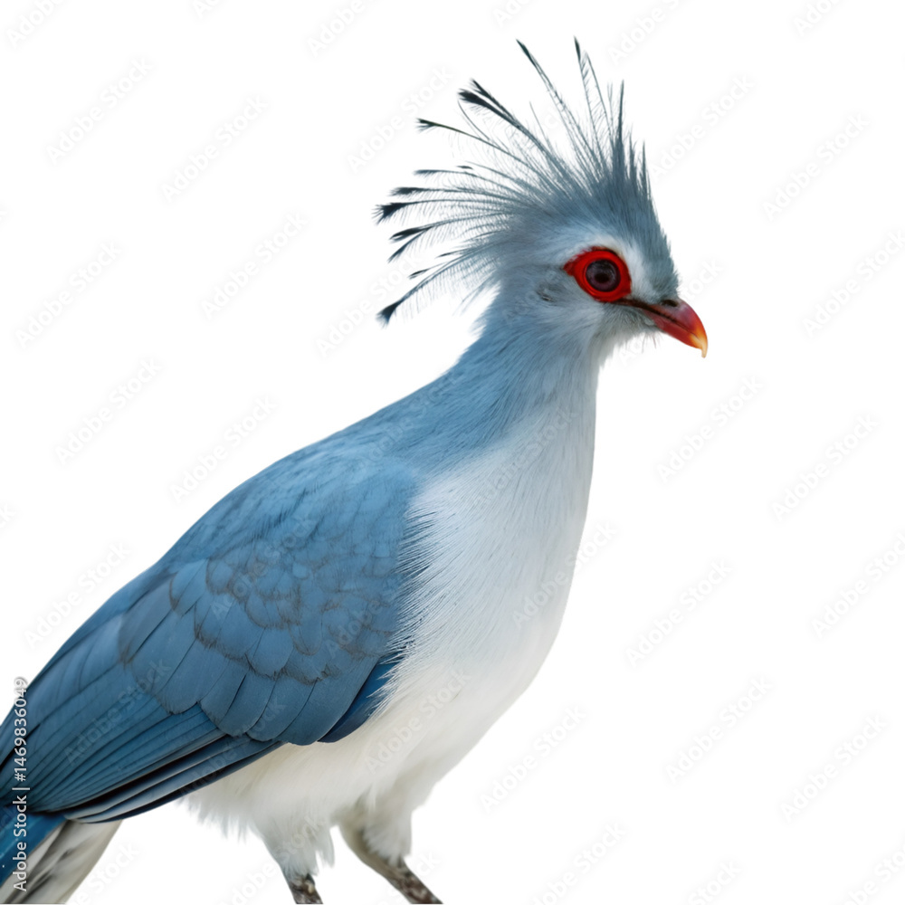 Fototapeta premium Kagu bird isolated on transparent background