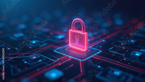 Network security with firewall and encryption protecting data in a cyber world, Digital defense system against hacking and breaches