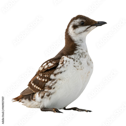 Marbled murrelet isolated on transparent background