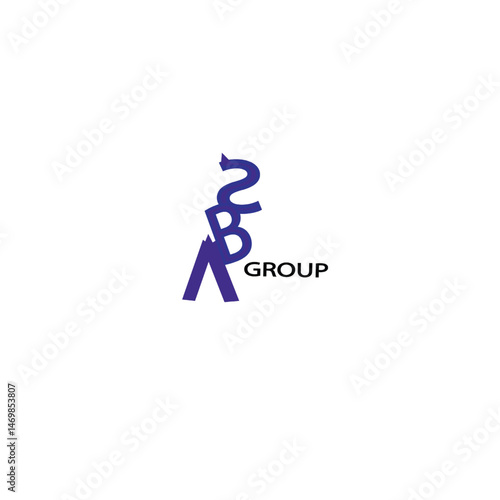 the logo blue color abs logo for unique design 