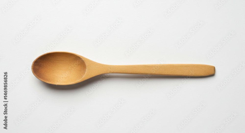 Wooden Spoon Isolated on White Background Wooden Spoon Isolated on White Background