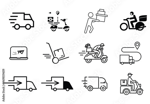Delivery vehicles symbolizing expedited transit