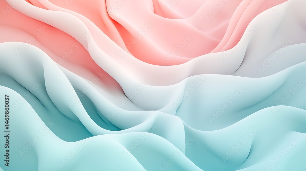 Obraz premium Pastel Wave Abstract Background. (2)