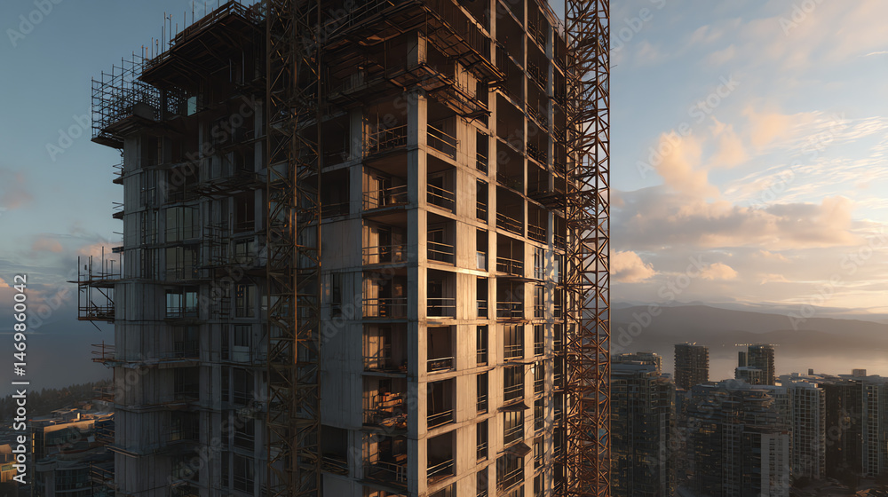Fototapeta premium High-rise Under Construction