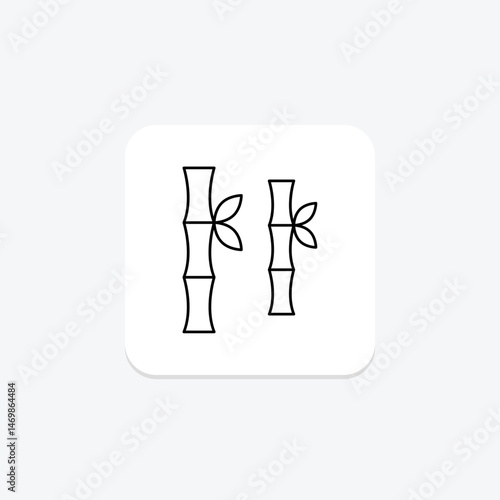 Sugarcane Rows, vector, pixel perfect, illustrator file