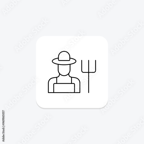 Farmer’s Routine, vector, pixel perfect, illustrator file