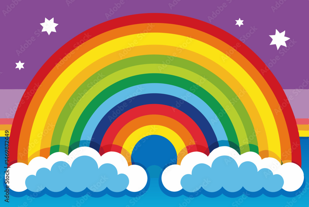 rainbow in the sky background rainbow in the sky background