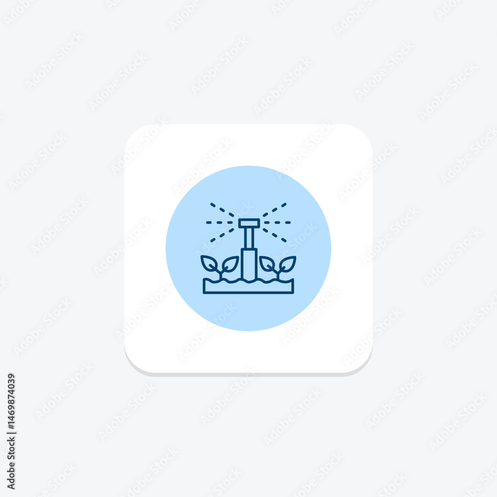 Fototapeta premium Irrigation Flow, vector, pixel perfect, illustrator file