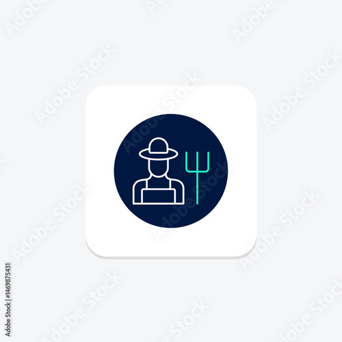 Farmer’s Routine, vector, pixel perfect, illustrator file