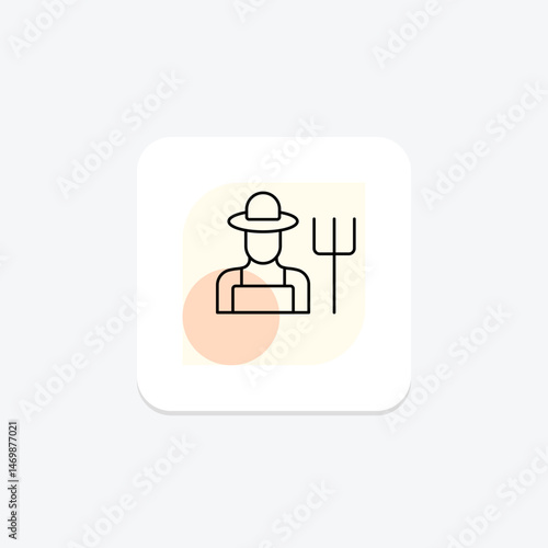 Farmer’s Routine, vector, pixel perfect, illustrator file