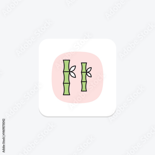 Sugarcane Rows, vector, pixel perfect, illustrator file
