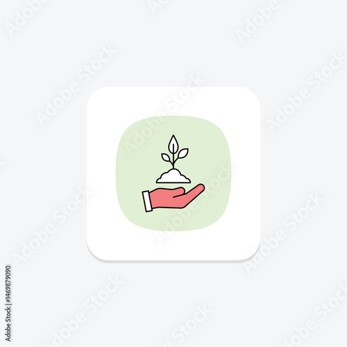 Seedling Nurture, vector, pixel perfect, illustrator file