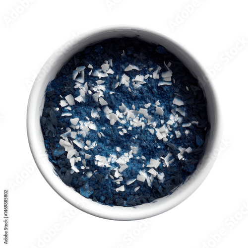 Blue Spirulina Bowl with Toasted Coconut Flakes