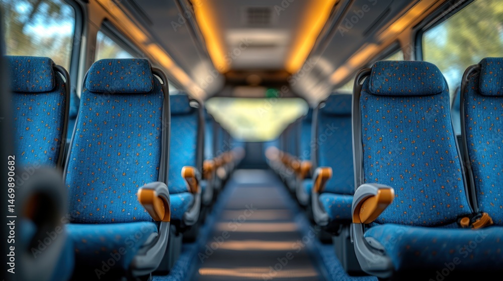 Empty coach interior Empty coach interior