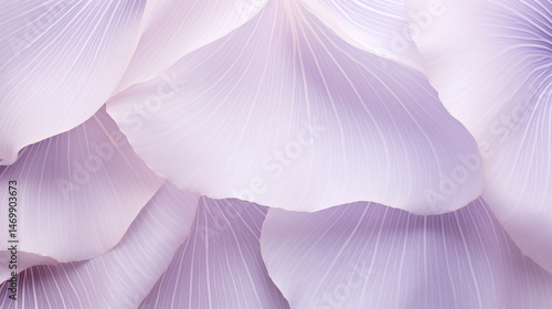 Soft pastel purple petal close-up with elegant, smooth texture, delicate details, and artistic floral beauty.

