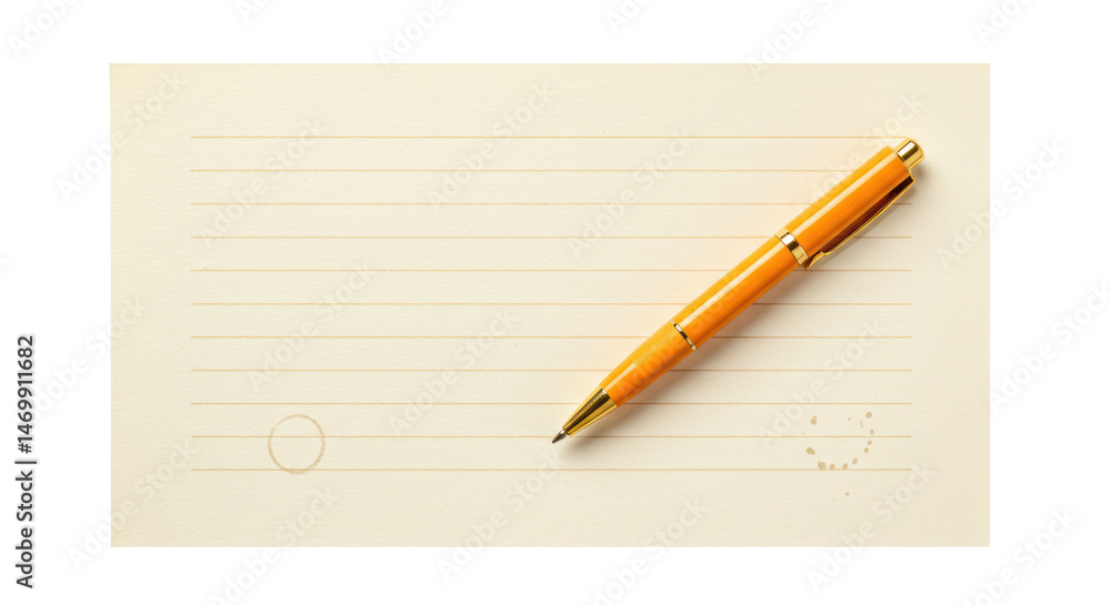 Isolated Pen and Paper Isolated Pen and Paper