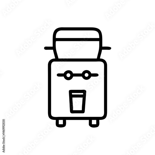 Drink Cooler Machine Beverage Icon Design