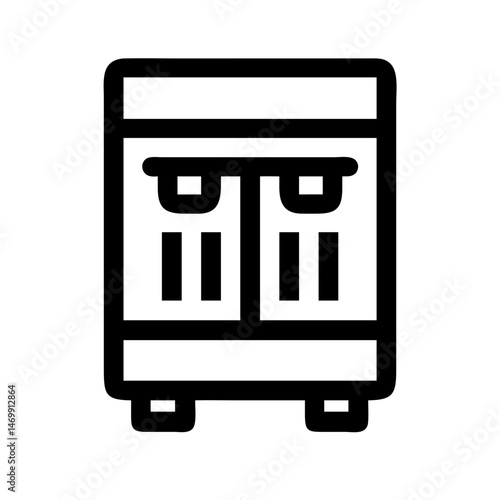 Drink Cooler Machine Beverage Icon Design