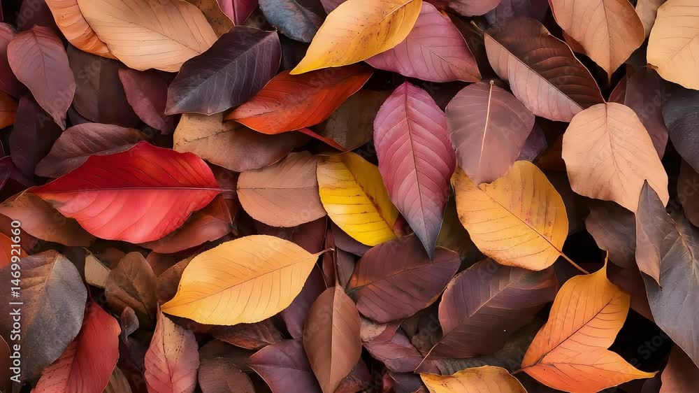 Autumn leaves covering the ground Autumn leaves covering the ground