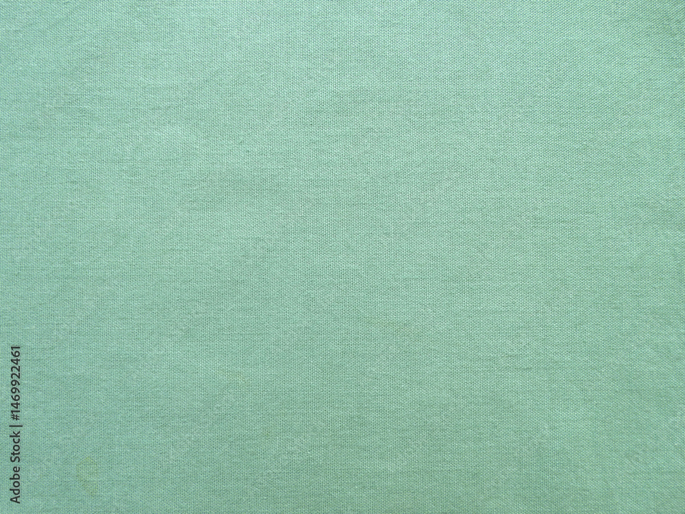 Fototapeta premium Plain cotton fabric in mint color