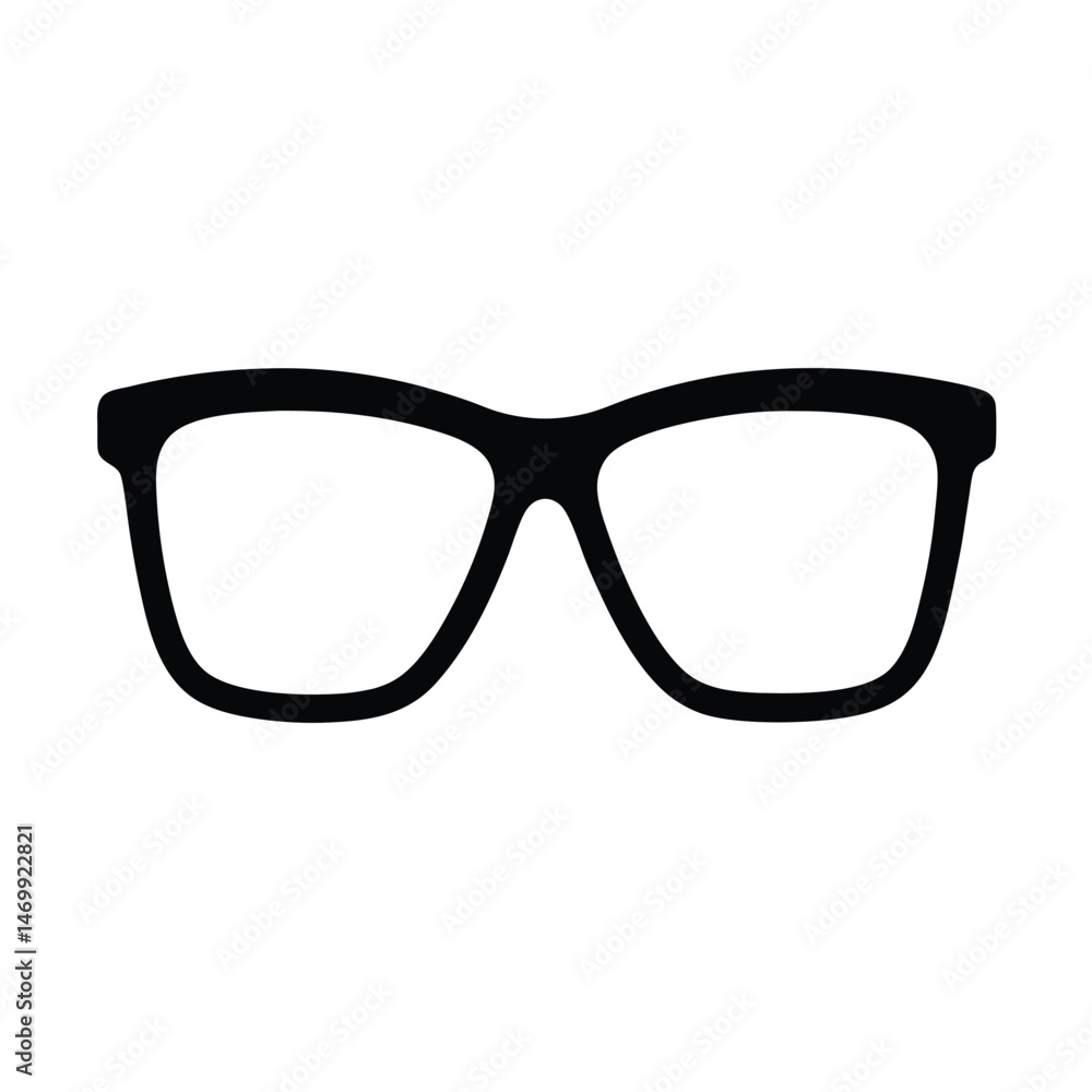 Fototapeta premium Eyeglasses Intellectual Vector Silhouette